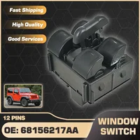 Para Jeep Wrangler JK 2011 2012 2013 2014 2015 2016 2017 interruptor de ventana principal de energía eléctrica de coche botón de consola elevador 68156217 AA