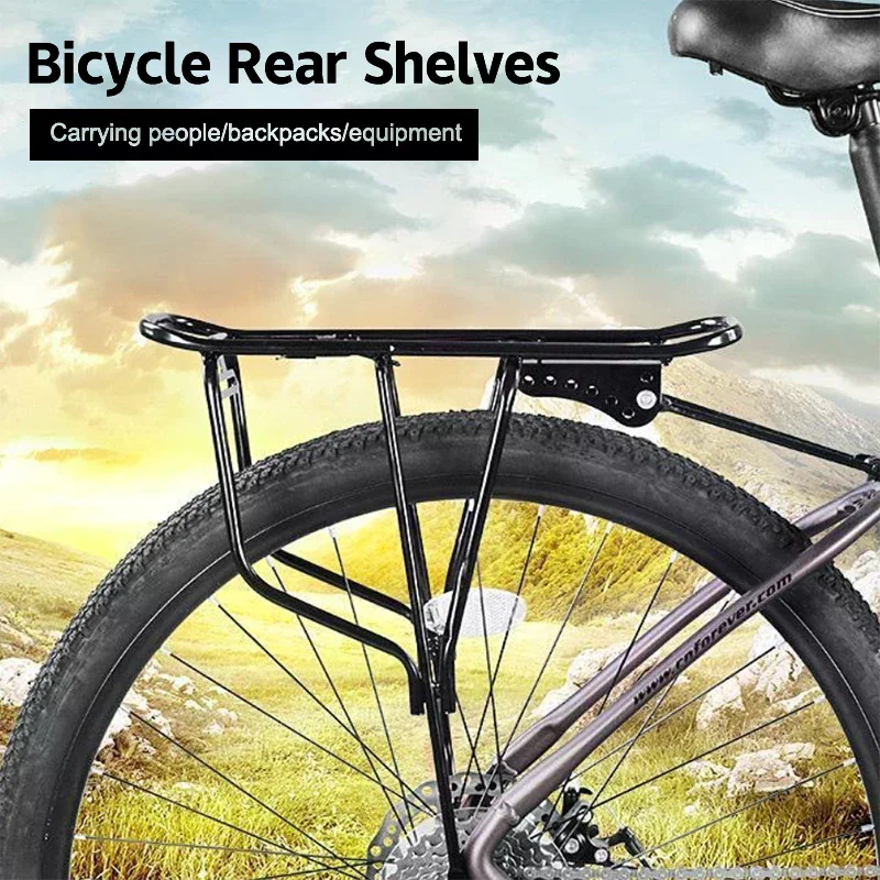 

1 Set 250kg Load Capacity Shelf Back Seat Bicycle Rear Luggage Cargo Rack Portable Sturdy Carrier Mountain Bike Bicycle Carrier
