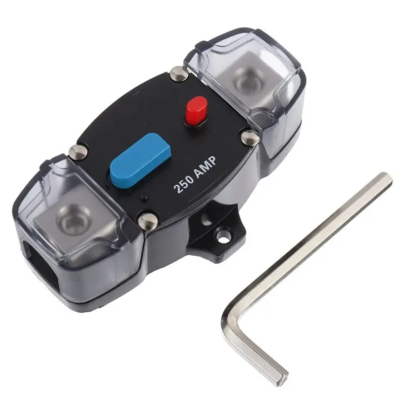 

Автоматический выключатель AC34-250A 12-48 В постоянного тока с функцией самовосстановления и кнопкой ручного сброса для автомобилей, автодомов, морского транспорта и лодок