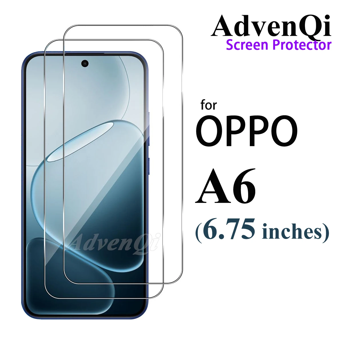 For OPPO A6 6.75 inches Screen Protector Tempered Glass Crystal HD Mica 9H Protective Anti Scratch Case Friendly