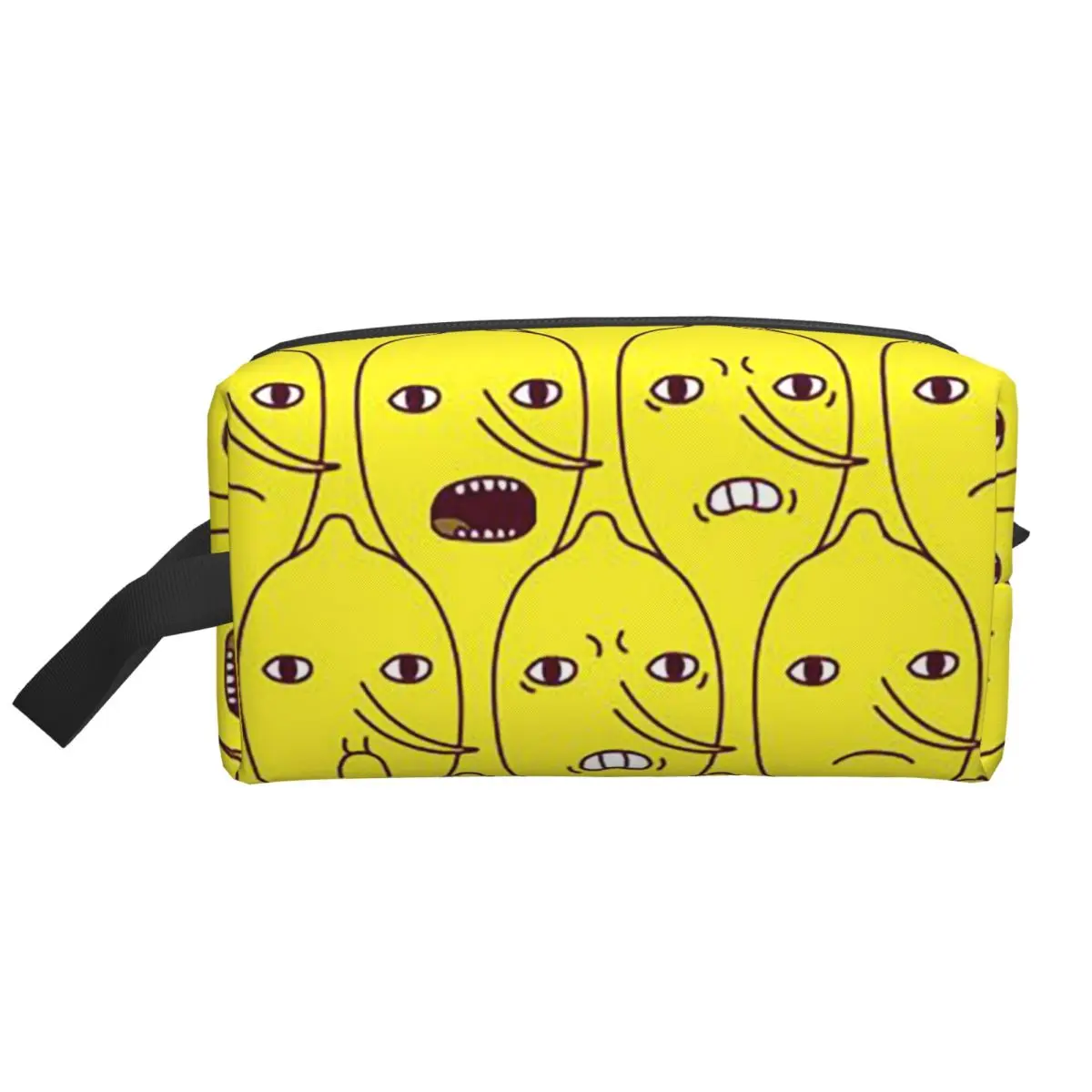 Lemongrab-bolsas de cosméticos para mujer, bolsa organizadora de maquillaje de viaje, almacenamiento de artículos de tocador, estuche para lápices