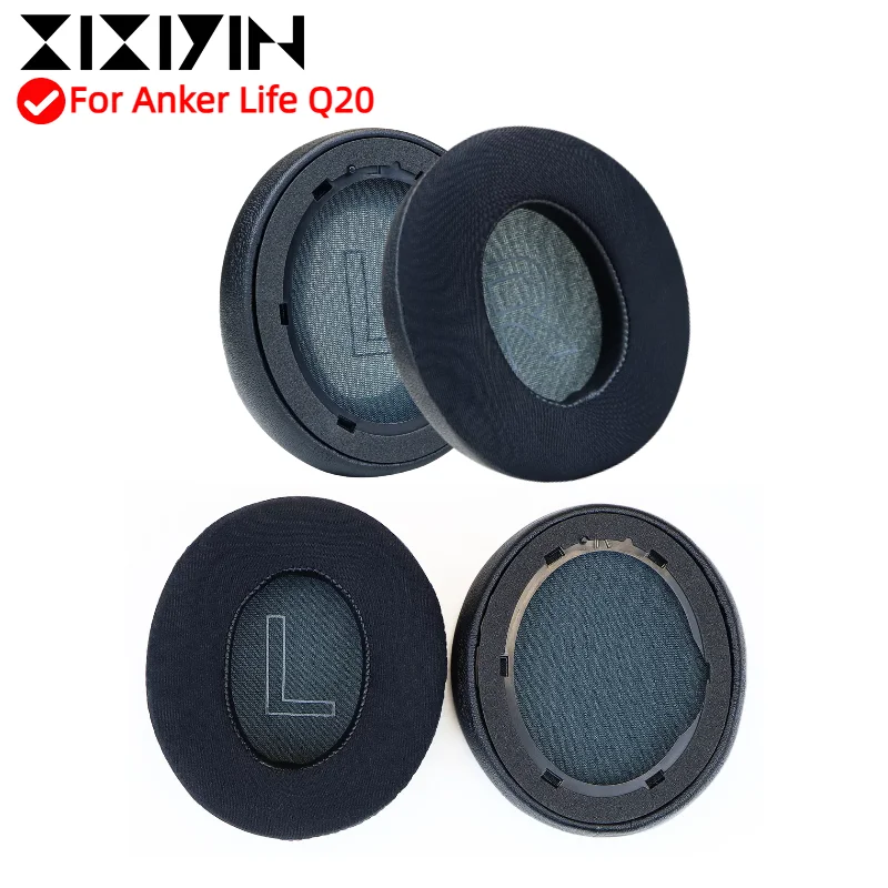 

XIXIYIN 1 Pair Replacement Ice gel Ear Pads For Anker Life Q20 Headphones Softer Earpads repair parts