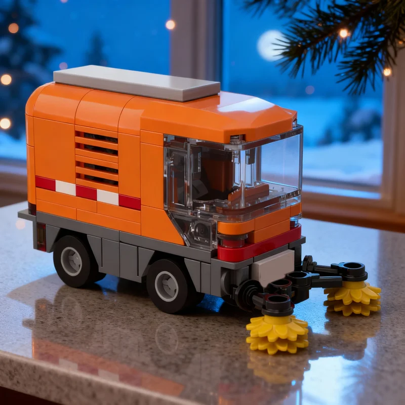 Art Craft Ideas For Christmas - 179pcs MOC City Traffic Street Sweeper.