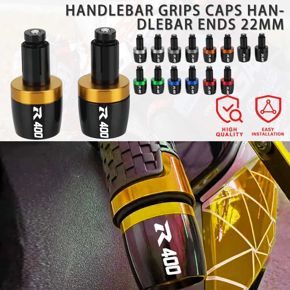 

For SUZUKI R400 GSXR400 GSX-R400 GSX-R 400 GSXR 400 1990-1995 1994 1993 7/8" Motorcycle Universal Handlebar Grips End Cap Plugs