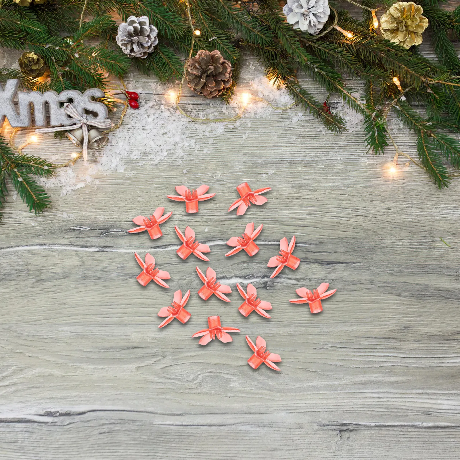 100 pièces de couvre-lampes floraux en plastique de 5 mm pour guirlandes lumineuses, remplacements pour lumières féériques d'intérieur et d'extérieur, décorations festives