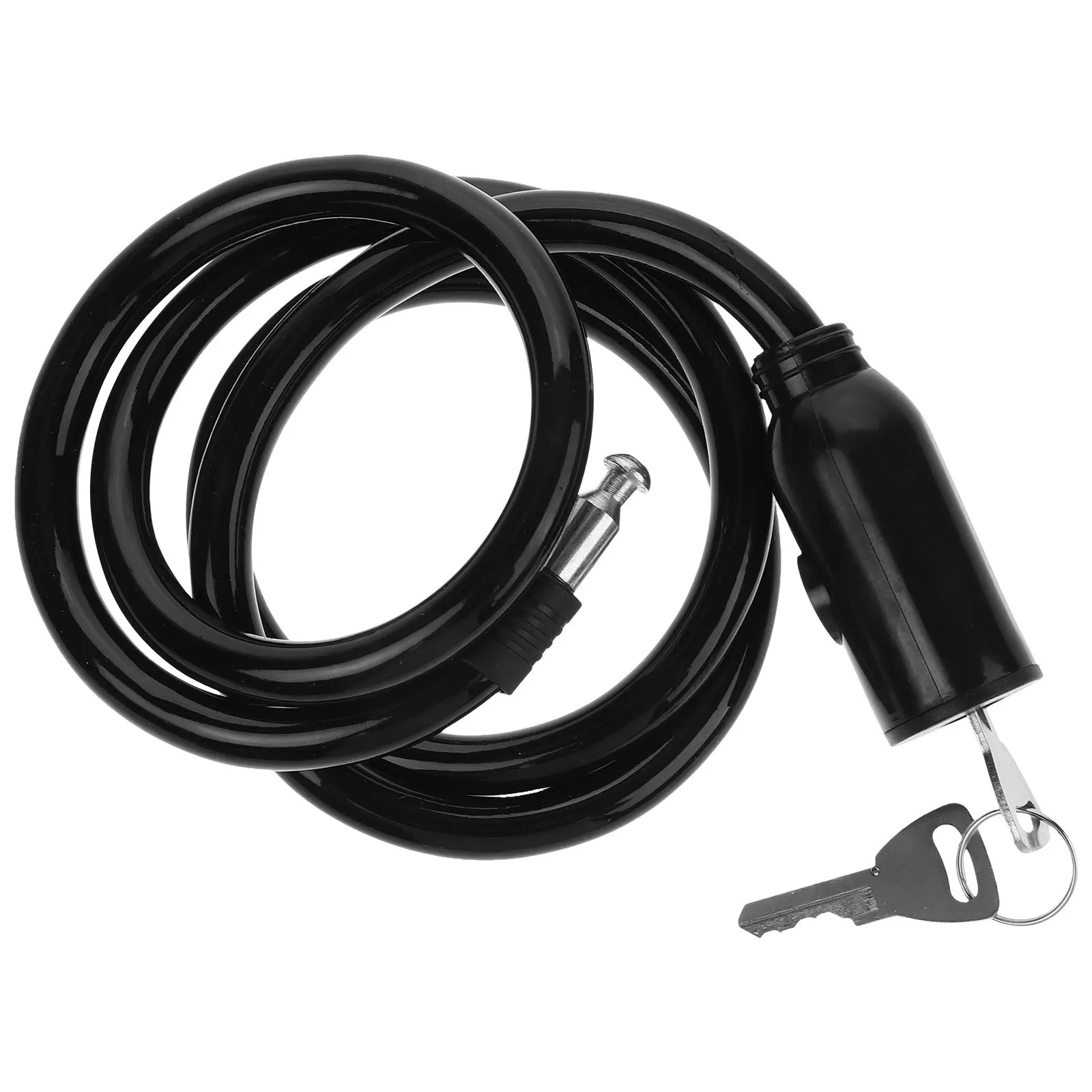 

Bicycle Lock Cable with Key Heavy Duty Security Chain for Outdoor Travel and Commuting Theft Resistant Lock for Adults