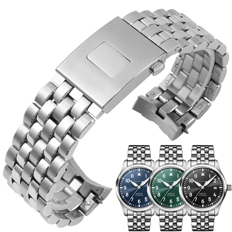 The Original Stainless Strap Replaces The Pilot Little Prince Mark 17 18 Series Refined Steel Watchband 20/21mm.