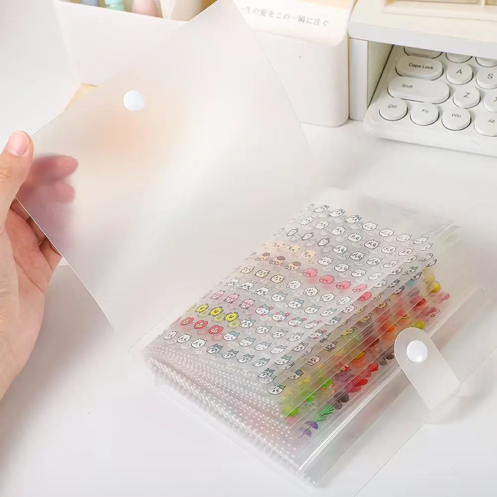 32/60 Slots Nail Stickers Album Transparent Photo Size Nail Accessories Organizer Empty Sticker Storage Book Accessories Storage