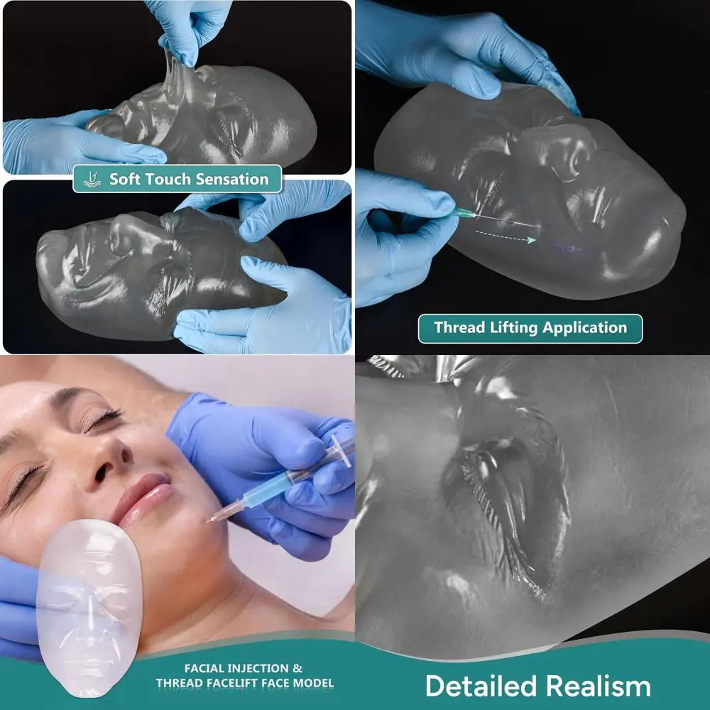 

Facial Injection and Threading Training Mannequin for Medical Professionals and Estheticians