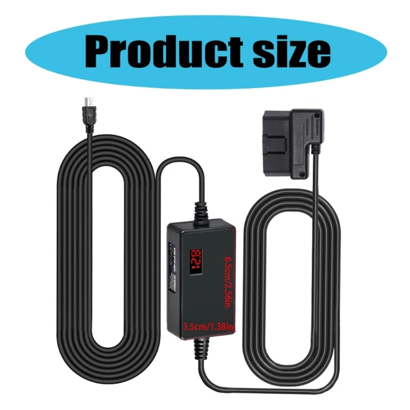 Cable alimentación OBD para cámara salpicadero, adaptador OBD a USB/USB C, Cable carga, envío directo