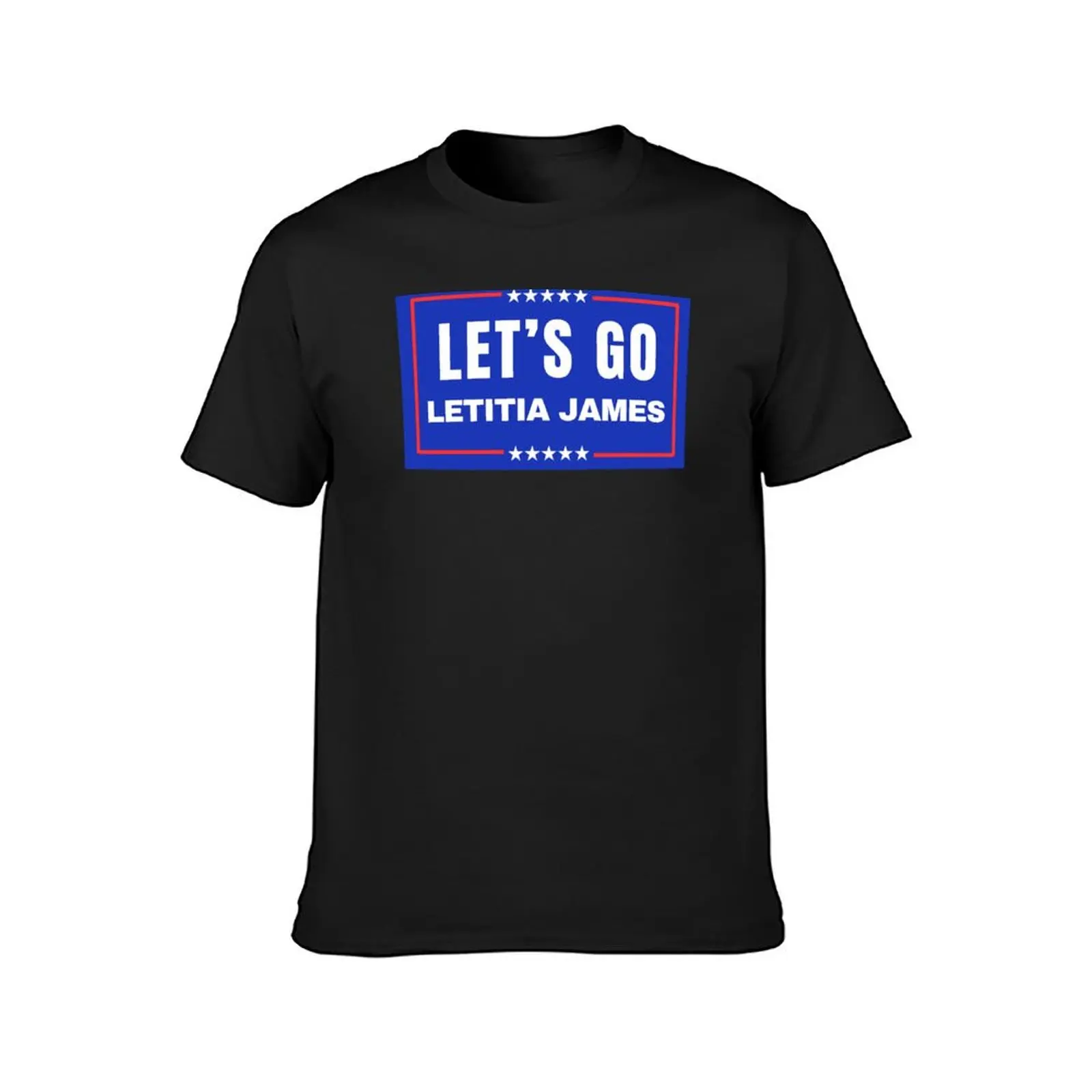 let's go Letitia James T-Shirt plus size tops plain Men's cotton t-shirt