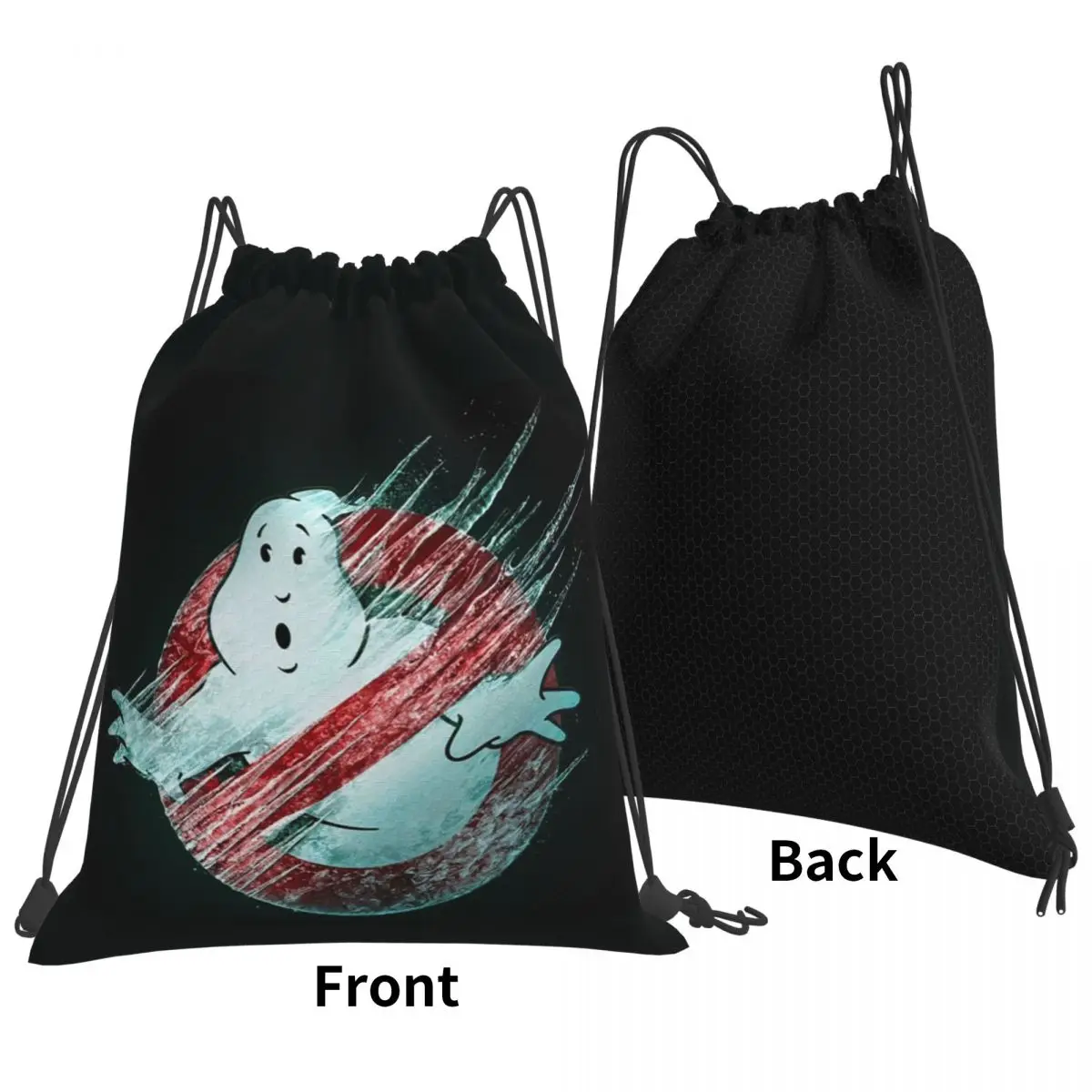 

Ghostbusters 4 Backpacks Portable Drawstring Bags Shoes Bag Book Bags for Man Woman School