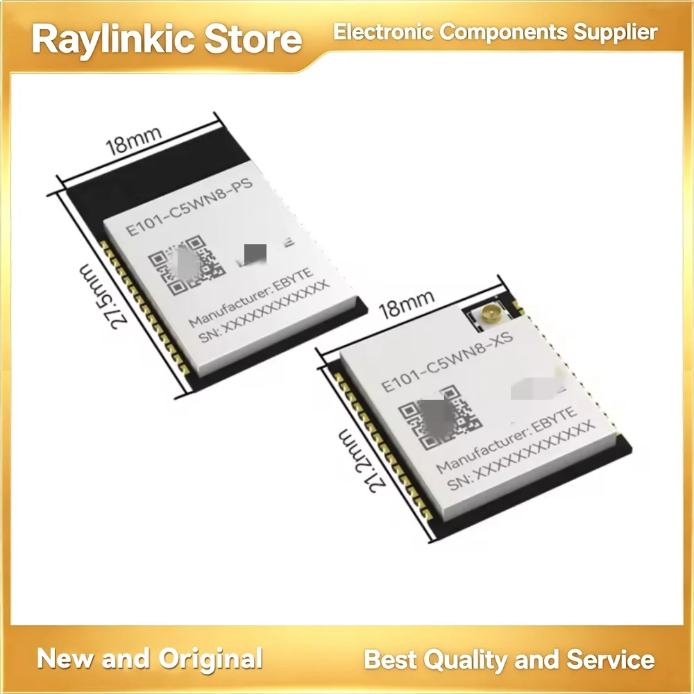 ESP32-C5 EBYTE E101-C5WN8-PS E101-C5WN8-XS WiFi6 BLE5 2.4GHz&5GHz Dual Band 8M Flash 20dBm AP STA Industrial-Grade