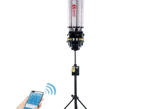 2026 Hot Sales Automatic Badminton Ball Machine Training Practice APP Remote Control 180 Balls Capacity B2202A
