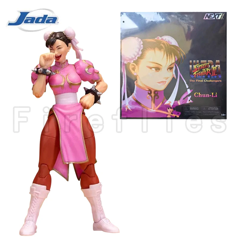 6inches Jada Toys 1/12 Ultra Street Fighter II: The Final Challengers Pink Chun-Li Anime Model For Gift