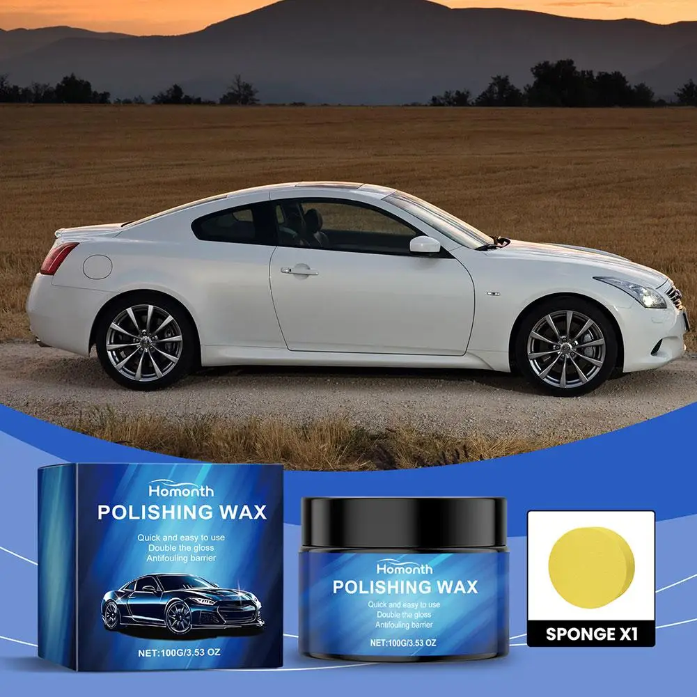 

Car Polish Car Wax Crystal Plating Hard Glossy Wax Paint Formula Waterproof Coating Layer Polishing Covering Surface Film W D4W6