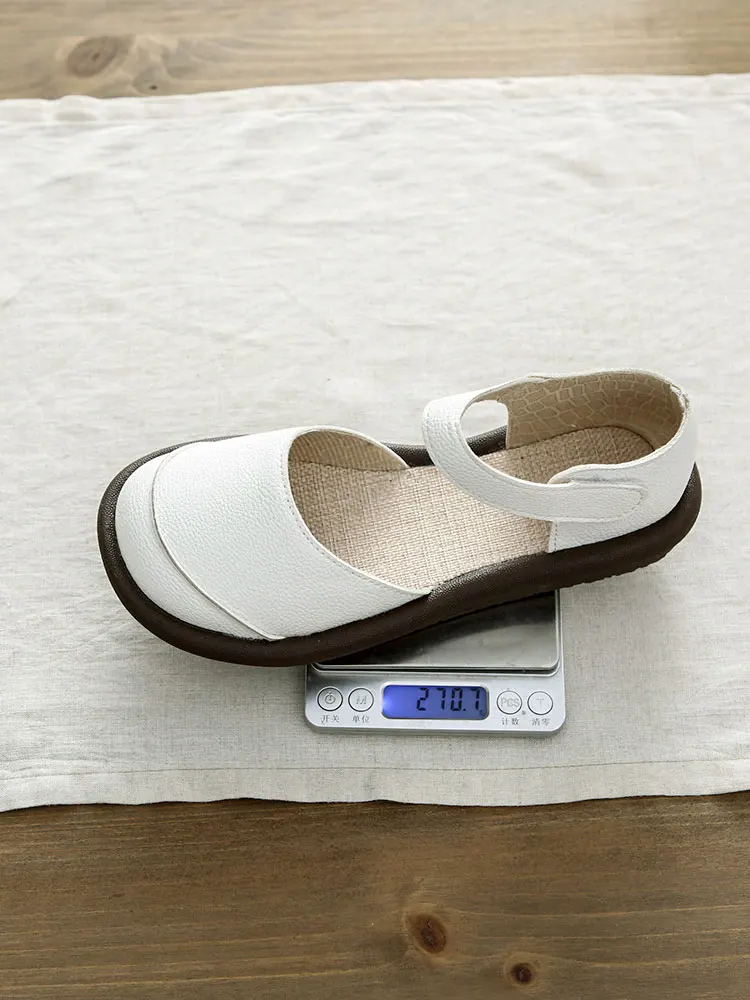Casual Summer Women's Sandals Linen Upgraded Version Hollow out Mary Jane Flats Slimming Versatile School Shoes Low Top
