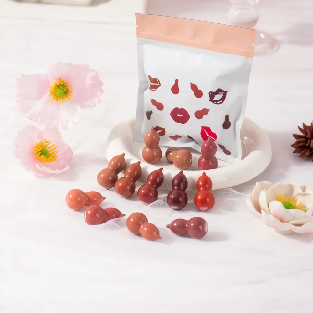 For For KSONE Matte Velvet Lip Stick Set Waterproof Gourd Shape Portable Smooth Texture Natural Makeup Beauty Product