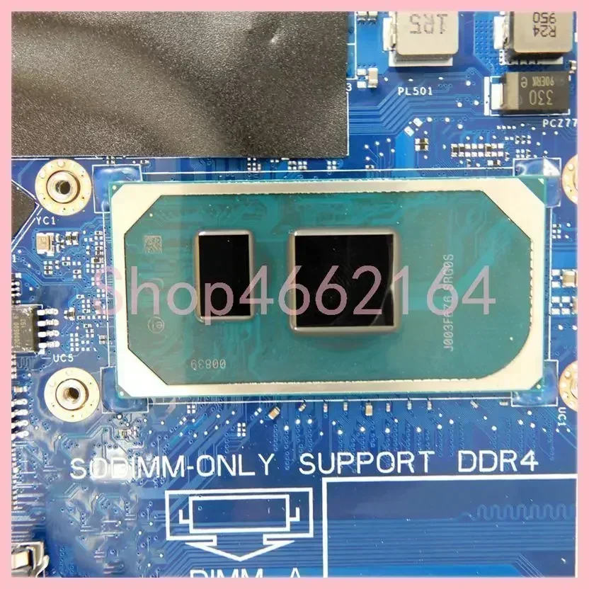 LA-J081P With i3 i5 i7-10th Gen CPU Mainboard For Dell Vostro 3401 3501 3491 Inspiron 3493 3593 3793 5593 Laptop Motherboard