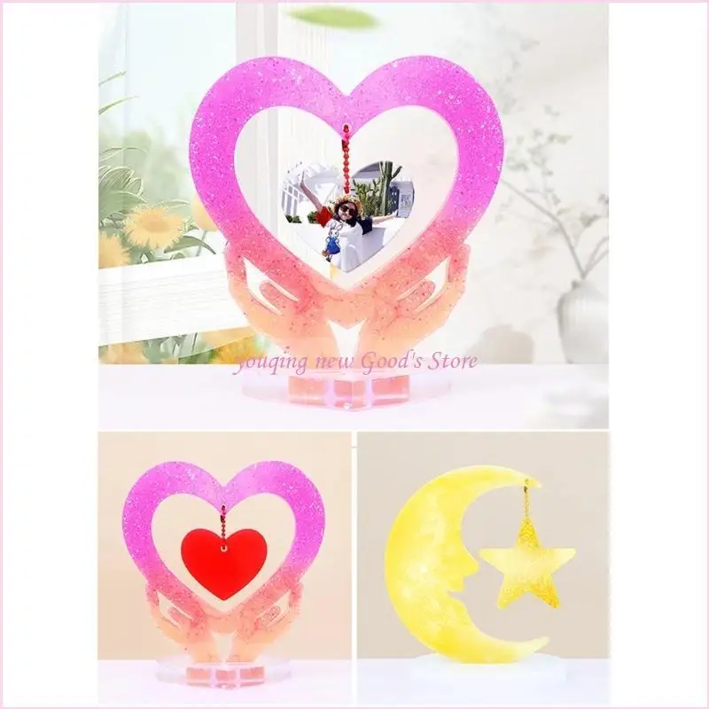 57QA Silicone Moulds Clay Mold Table Decoration Hand-Making Supplies for Photo Frame