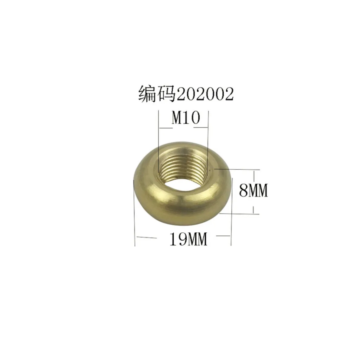 Copper Lamp Connection Inner Tooth Nut Accessories Ring Round Thickened Padded Gasket M10 Decoration Connector Hardware Fittings