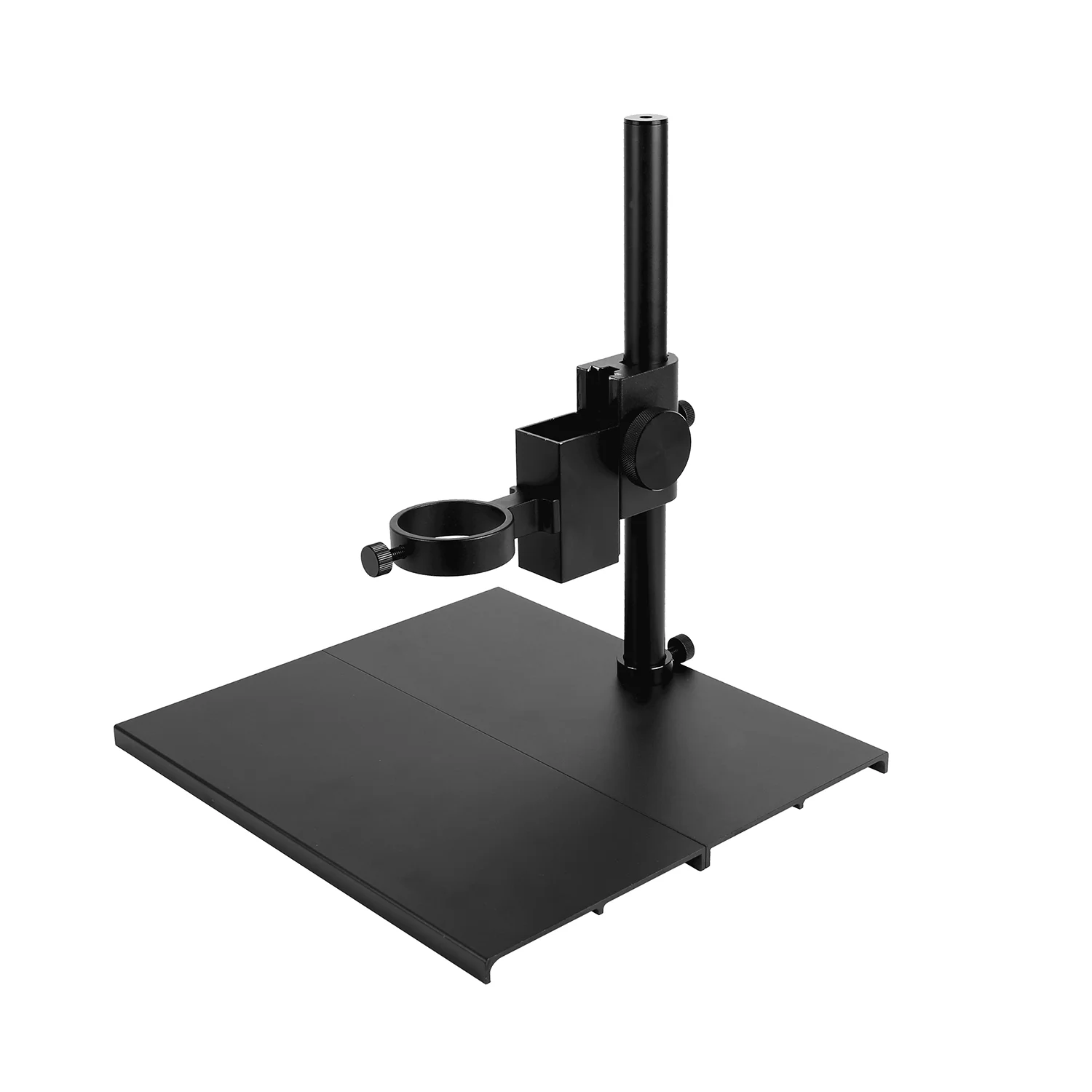 Imagem -03 - Liga de Alumínio Ajustável Focando Bracket Microscópio Câmera Holder Mesa Stand Zoom Lens Stand 42 mm 50 mm