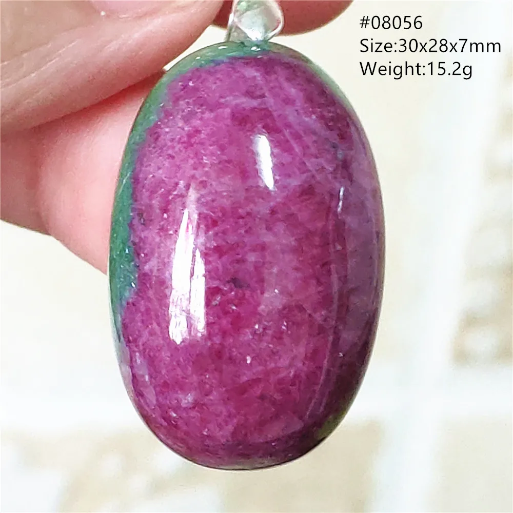 

Natural Ruby Zoisite Pendant Jewelry Water Drop Women Men Red Watermelon Ruby Gemstone Pendant Necklace AAAAA