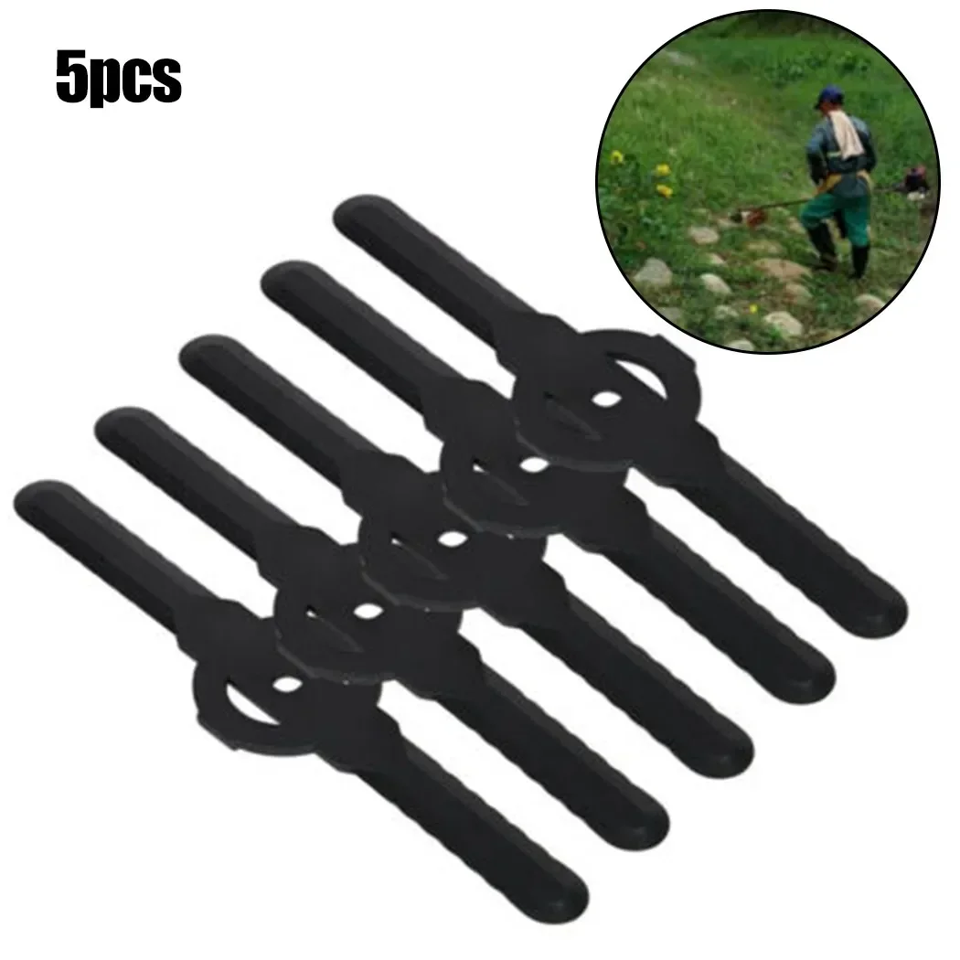 5PCS Plastic Cutter Blades For Electric Cordless Grass Trimmer Strimmer Garden Lawn Mower Cutting Head Blades Replacement Part