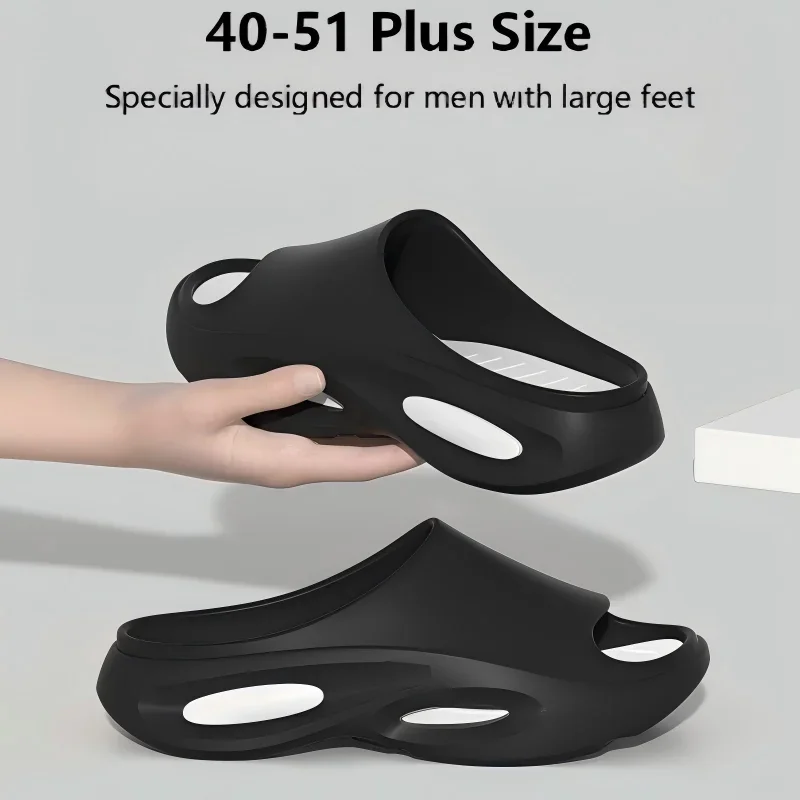 ZUOFU 40-51 Herren Zweifarbige Pfeil-EVA-Sandalen Frühling Sommer Extra Große Größe Rutschfeste Weiche Indoor-Outdoor-Badezimmer-Hausschuhe – Detail 10