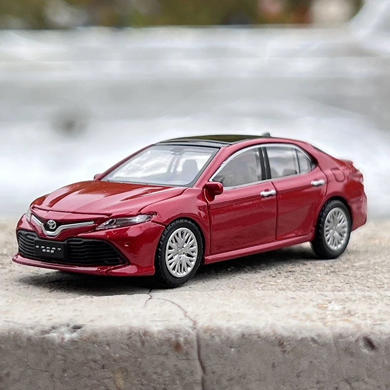 Camry-modelo de coche deportivo de aleación de gasolina híbrida de dos motores, juguetes de regalo, 1:64