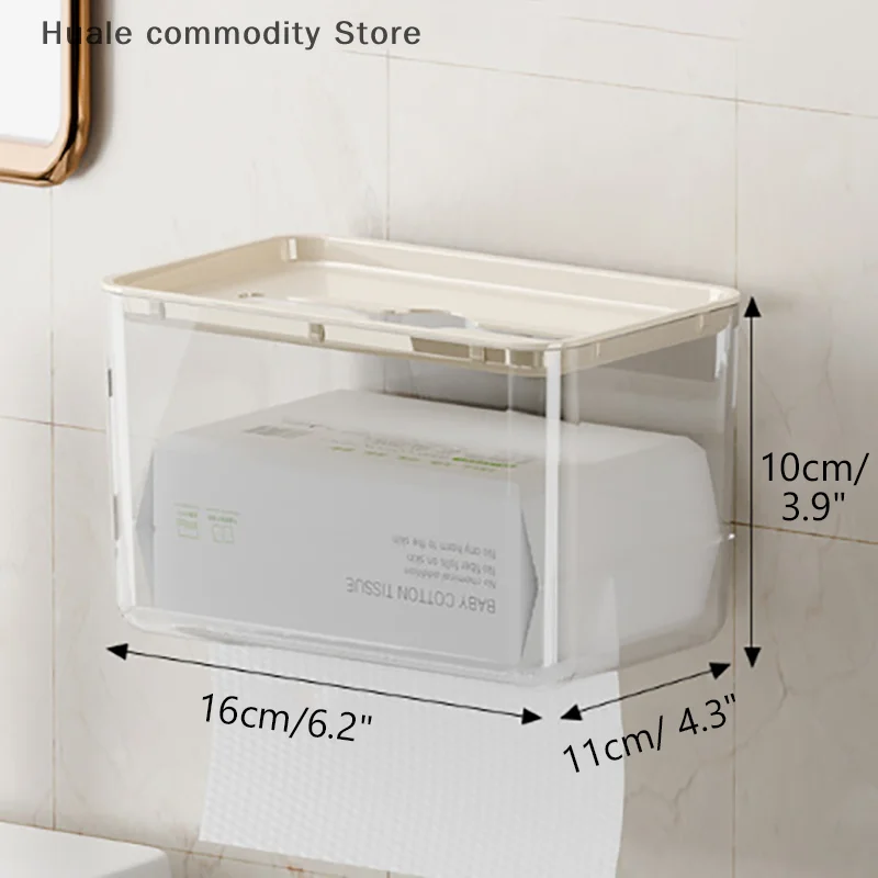 New Clear Acrylic Tissue Box Holder Tissue Dispenser Napkin Holder Car Home Office Desktop Tissue Storage Box Organizer