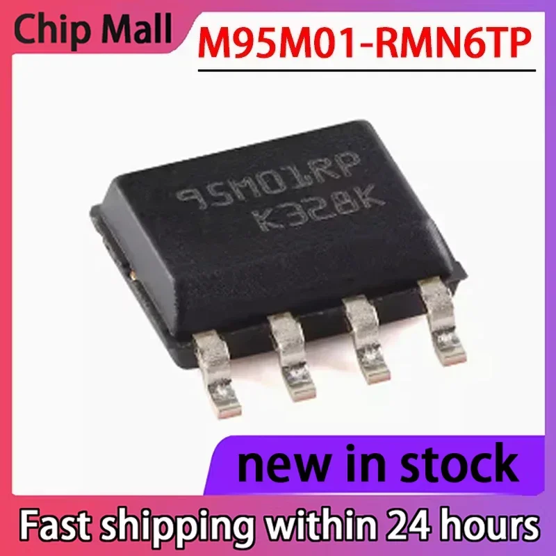

2PCS New M95M01-RMN6TP 95M01RP SOP-8 Memory Chip 1Mbit SPI Bus EEPROM Chip with High-speed Clock in Stock