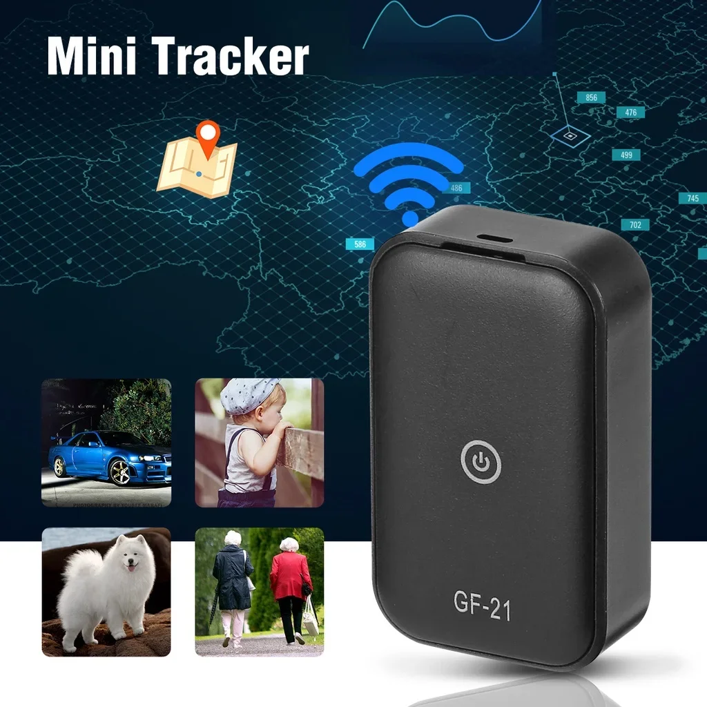 GF-21 Mini GPS Tracker Car Locator, Portable Vehicle Tracker, Anti-Lost Device, Anti-Theft Recording, Kids, Elder, Pet Tracking