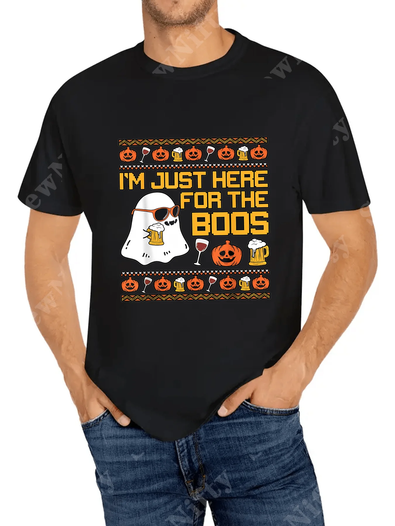 

Coffee Horror Movies T-Shirt - Black Cotton Horror Fan Casual Tee