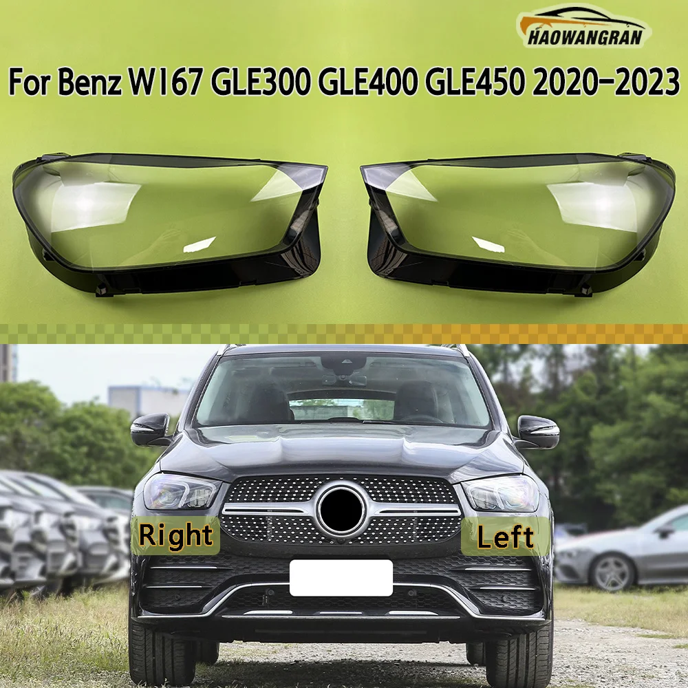 

Headlight cover Replace Original Lampshade For Benz GLE W167 GLE300 GLE400 GLE450 2020 2021 2022 2023 Transparent Shell Lens