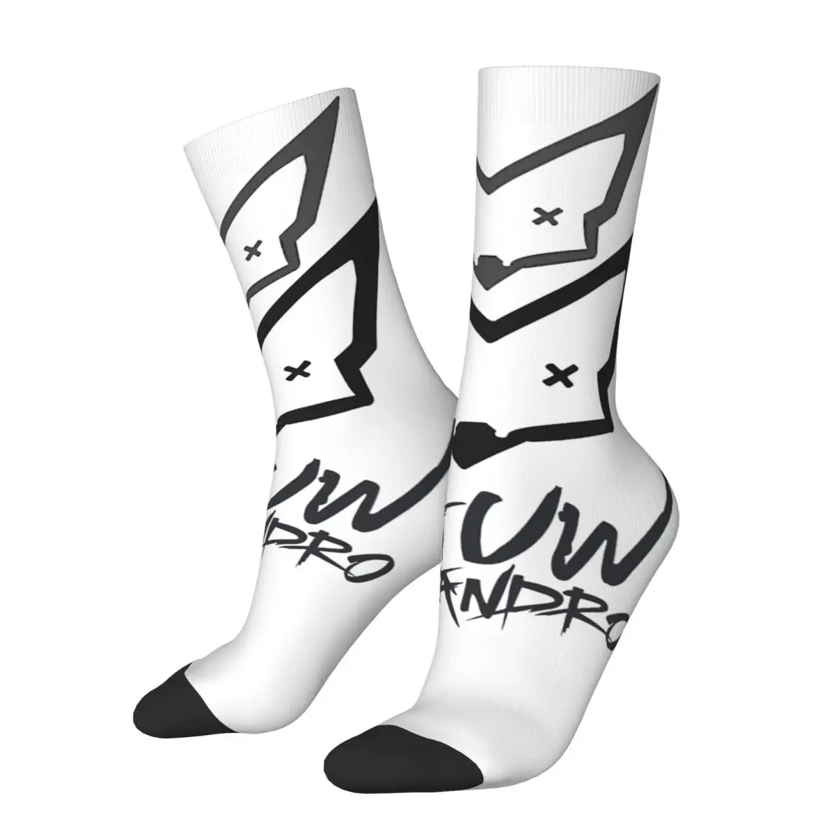 

Fashion Rauw Alejandro Football Socks Hip Hop Rapper Polyester Middle Tube Socks for Women Men