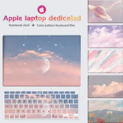 Diyラップトップケースキーボードカバーmacbook proの13ケース2020 M1 A2338タッチid coque macbook air 13 A2337プロ16ケーススリーブ