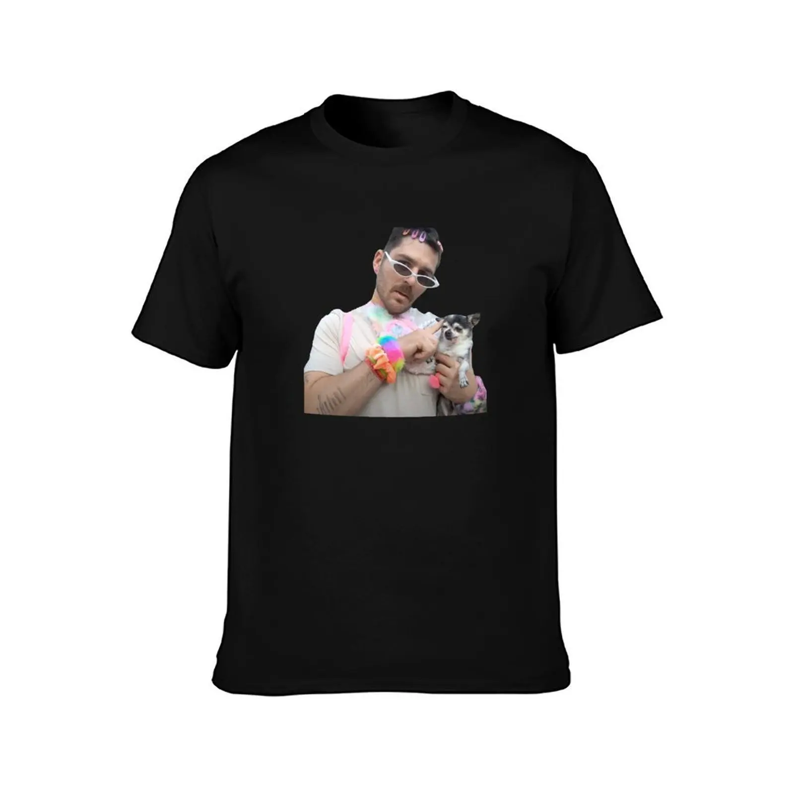 julien & mr marbles flaunting T-Shirt, Summer Casual Cotton Tee, Oversized Streetwear Tops, Vintage Graphic Print, 100% Cotton