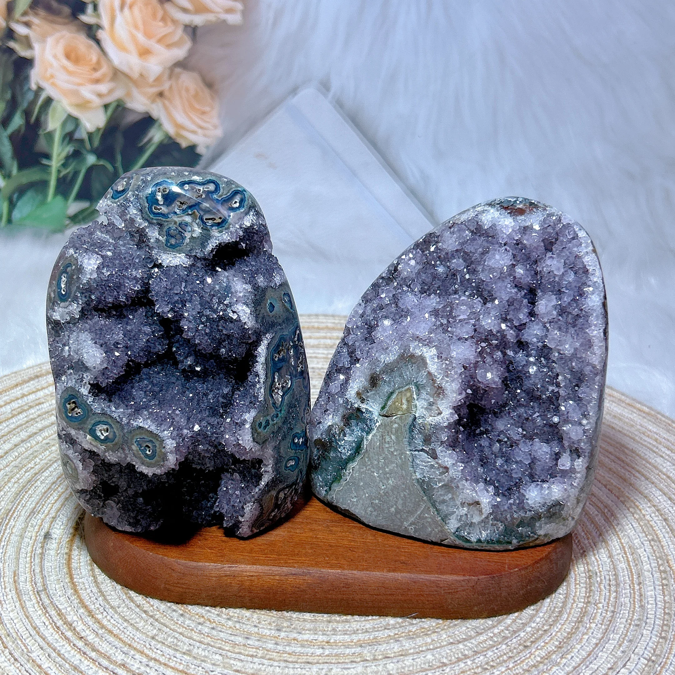 Healing Natural Crystals Amethyst Cluster Raw Stone Free Form Druzy Specimen Gemstone Home Decoration Energy Gift