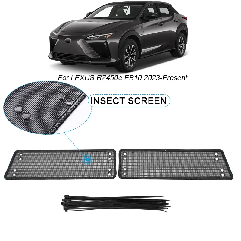 

2pcs Car Insect-proof Air Inlet Protect Cover Airin Insert Vent Racing Grill Net Accessories For LEXUS RZ450e EB10 2023-2025