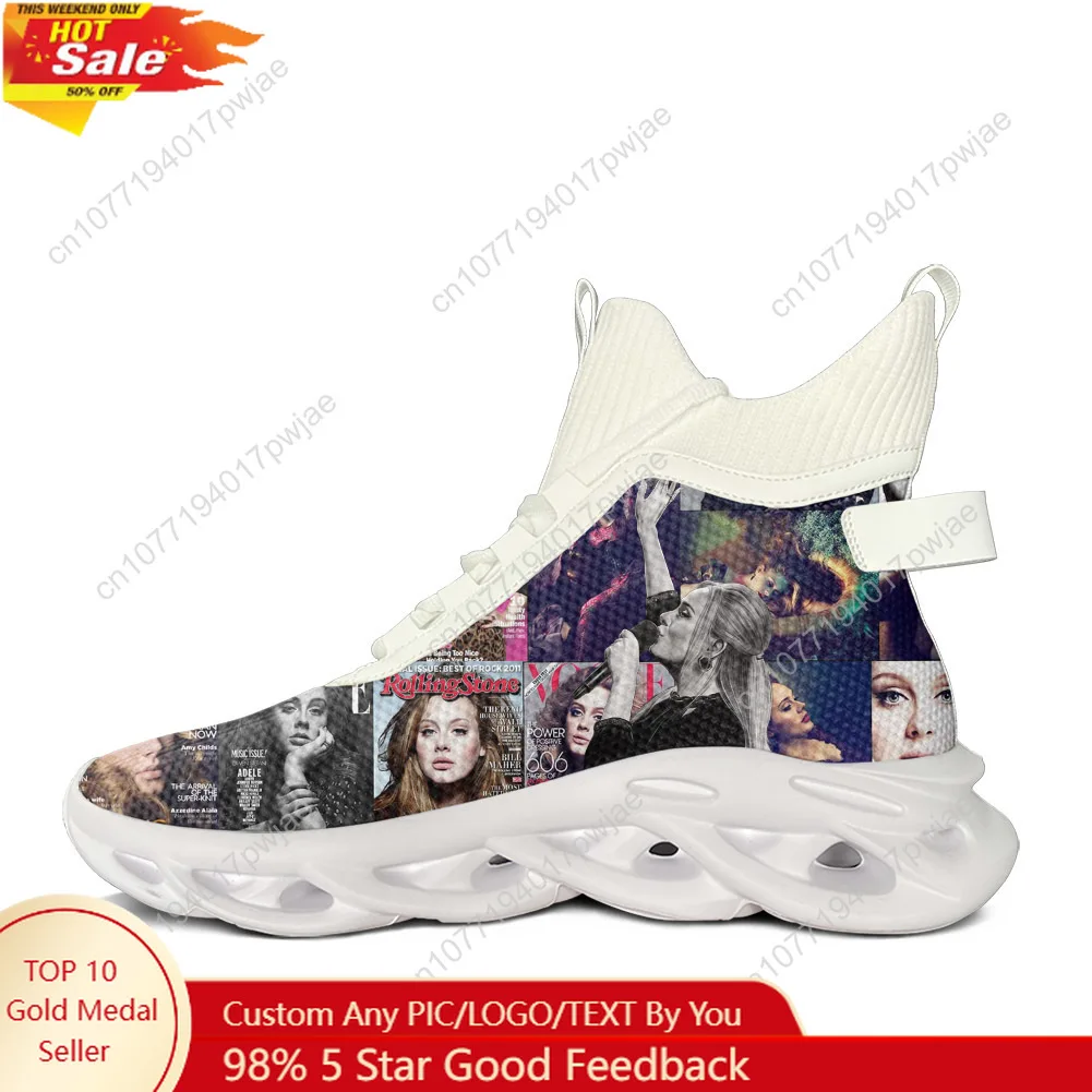 

Adele Singer Poster High Top Flats Sneakers Men Women Hiking Sneakers Travel Mountaineering Shoes Running Cycling Casual Shoes