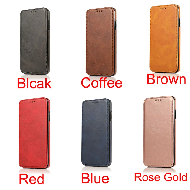 Magnetic Wallet Case for iPhone 11 14 15 16 17 Pro Max 12 13 Mini 14 15 16 Plus XR XS Max Case Leather Full Enclosed Flip Cover