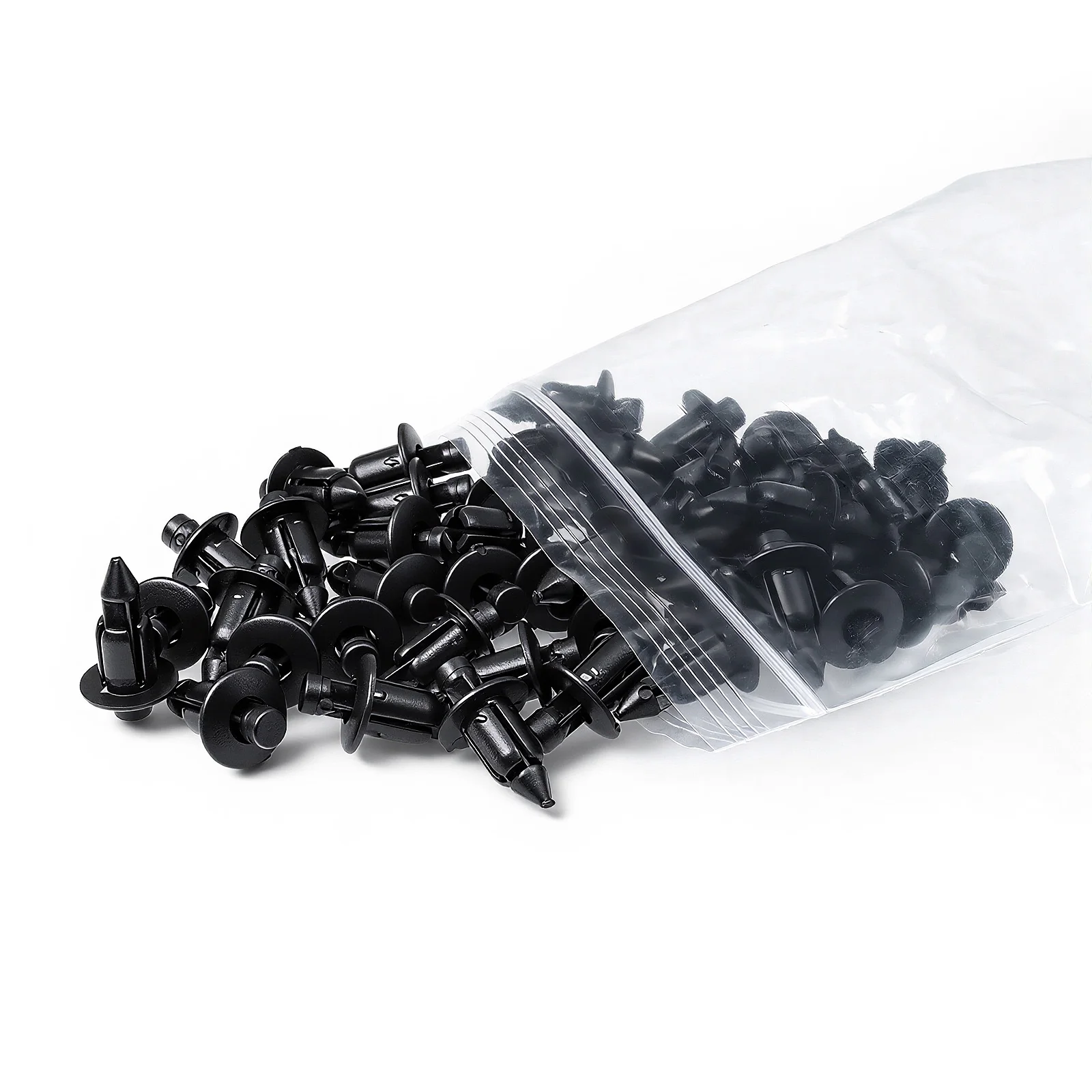 20/30/50 Stück 6mm schwarze Nieten Verkleidungsclips Kunststoffnieten für Honda Suzuki Kawasaki – Detail 10