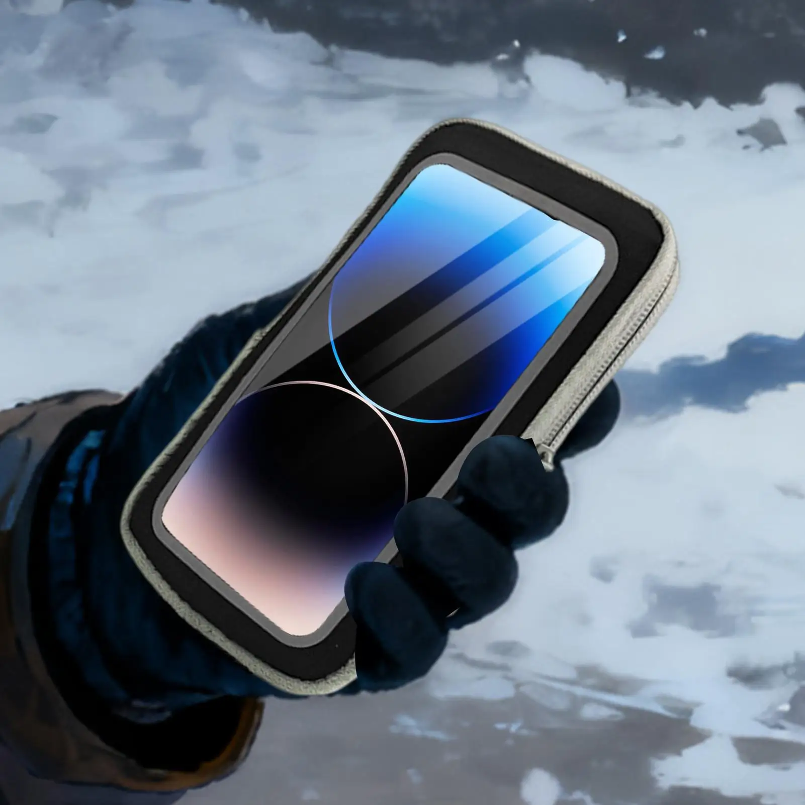 الشتاء في الهواء الطلق الهاتف التدفئة حالة الحرارية جراب هاتف التدفئة السريعة للماء الحقيبة USB التدفئة الحقيبة حماية البطارية