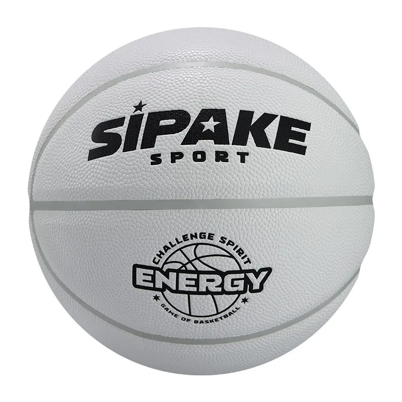SIPAKE كرة سلة جلدية ممتصة للرطوبة في الهواء الطلق من البولي يوريثان، كرة سلة مضادة للانزلاق ومقاومة للماء