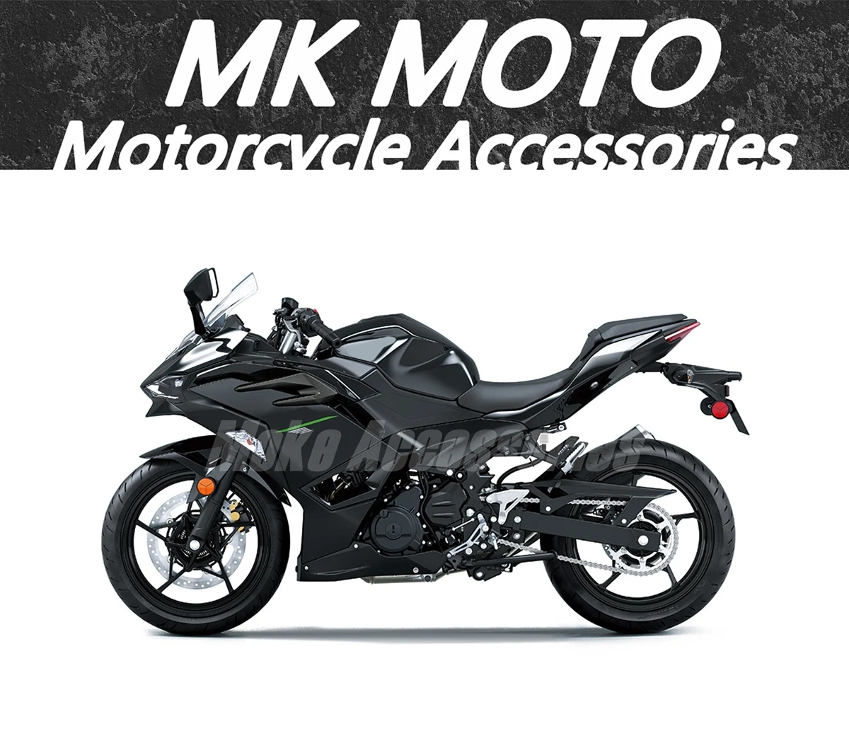 Motorcycle Bodywork Set For Ninja500 2024-2025 Fairings Kit Fit High Quality ABS Injection Black Green New