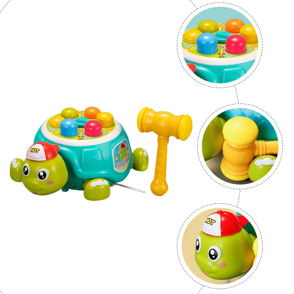 

Whack Tortoise Kids Hammering Toddler Whacking Plastic Tortoise Beating Game Children Educational Impact Resistant
