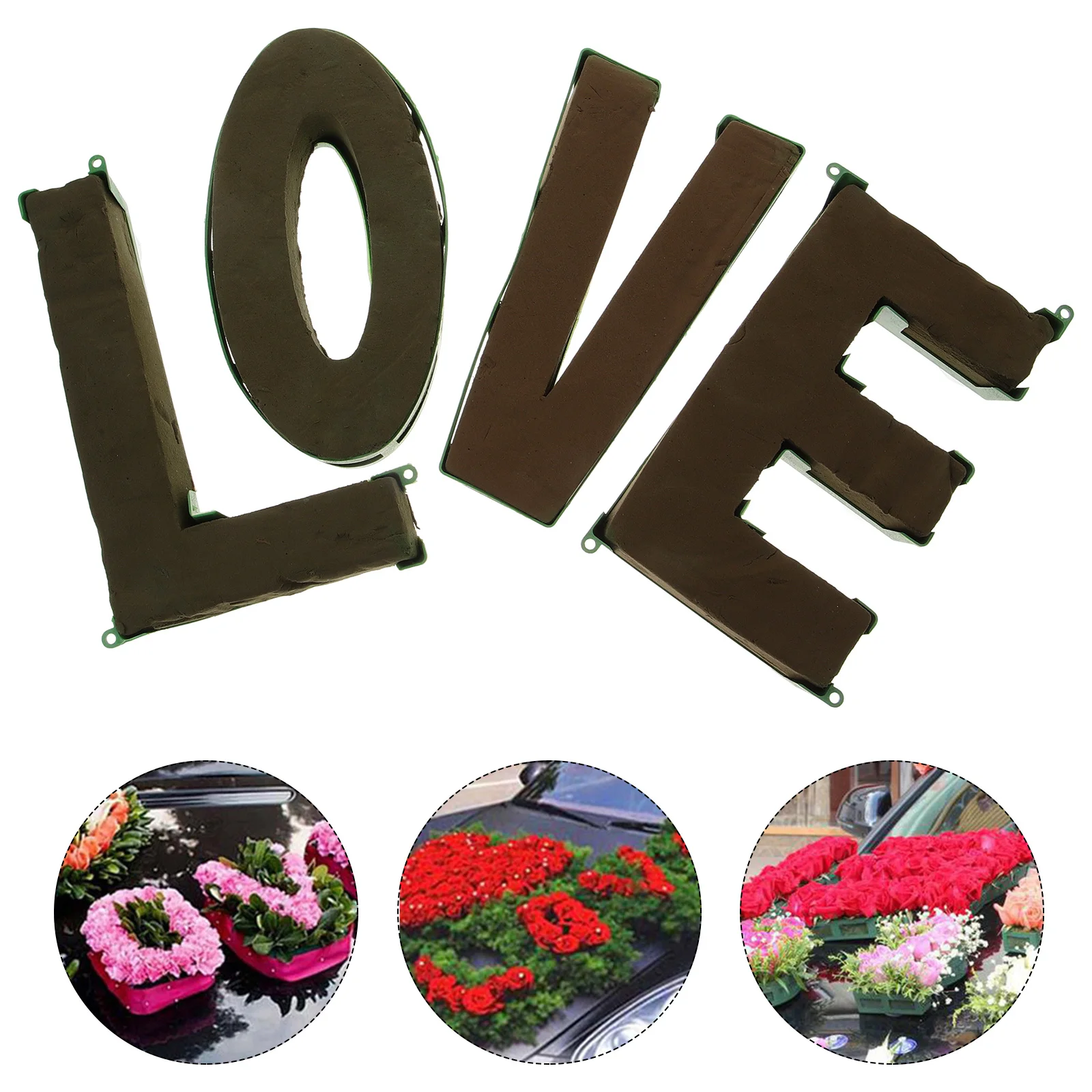 

Car Head Floral Plate Small Size Random Color Flower Mud Accessories For Wedding Party Diy Plant Mud Bowl Water Absorb