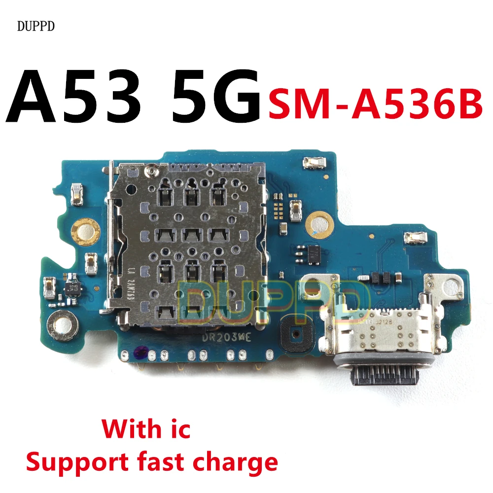 USB Charging Port Dock Board Connector Main Motherboard Flex Cable For Samsung Galaxy A53 5G A536B A536