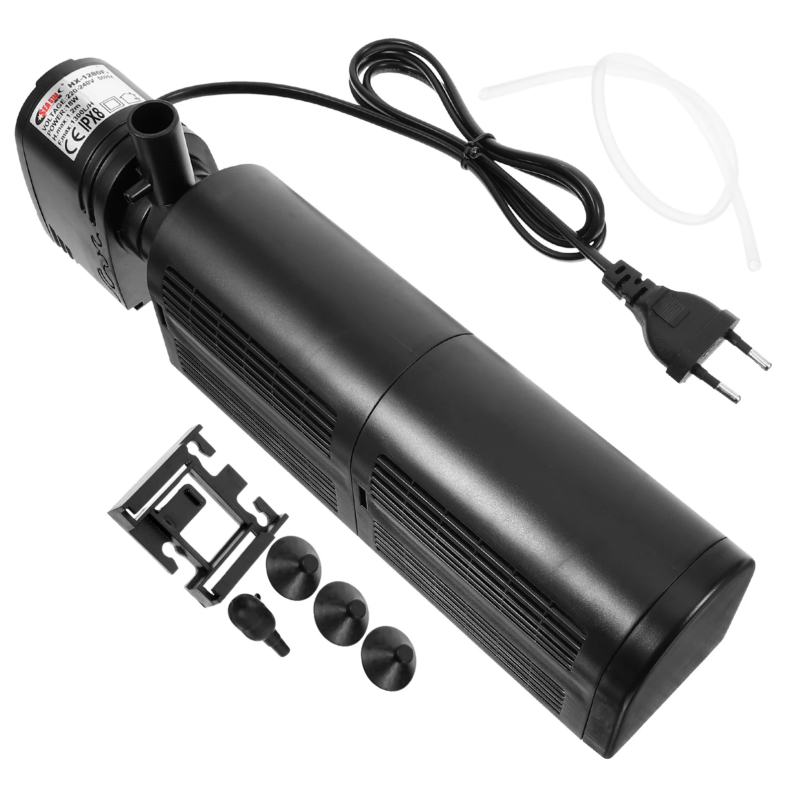 

Fish Tank Internal Filter Compact Multi-Use Submersible Aquarium Oxygenating Circulation Cleaner Eu Plug Aquarium Accessories